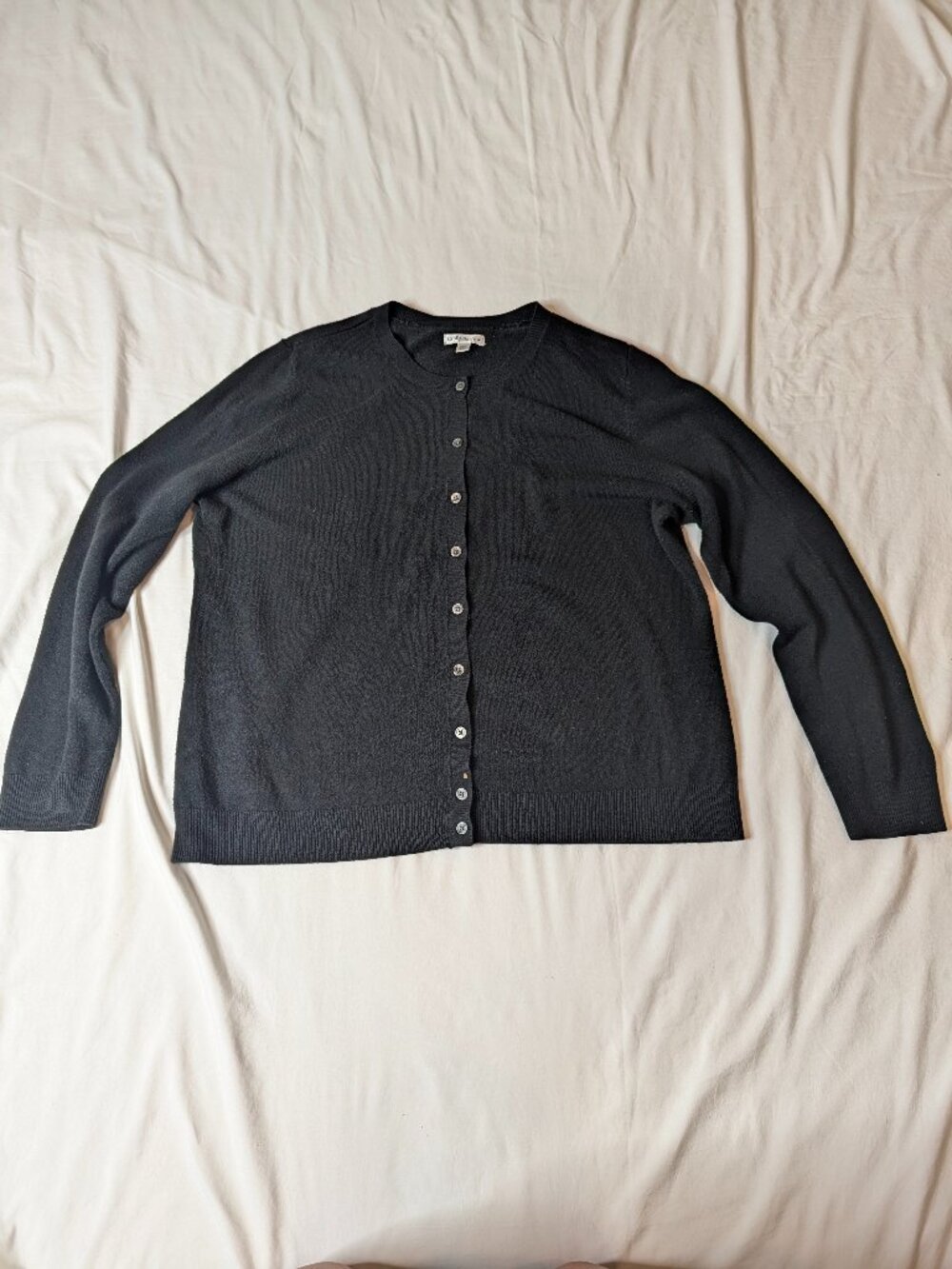 Croft & Barrow Black Cardigan in XXL